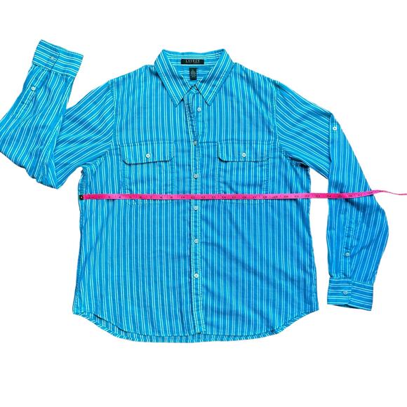 Lightweight button down nautical summer blouse Ralph Lauren - Picture 2 of 6